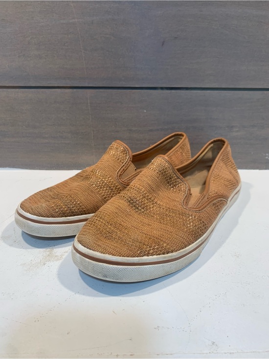 Lauren Ralph Lauren Shoes - Lauren Ralph Lauren Slip-On Basket Weave Sneakers Tan Size 7.5 Preppy Casual